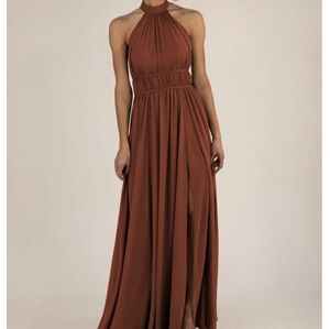 Sorella Vita Flowy Chiffon Halter Bridesmaids Dress